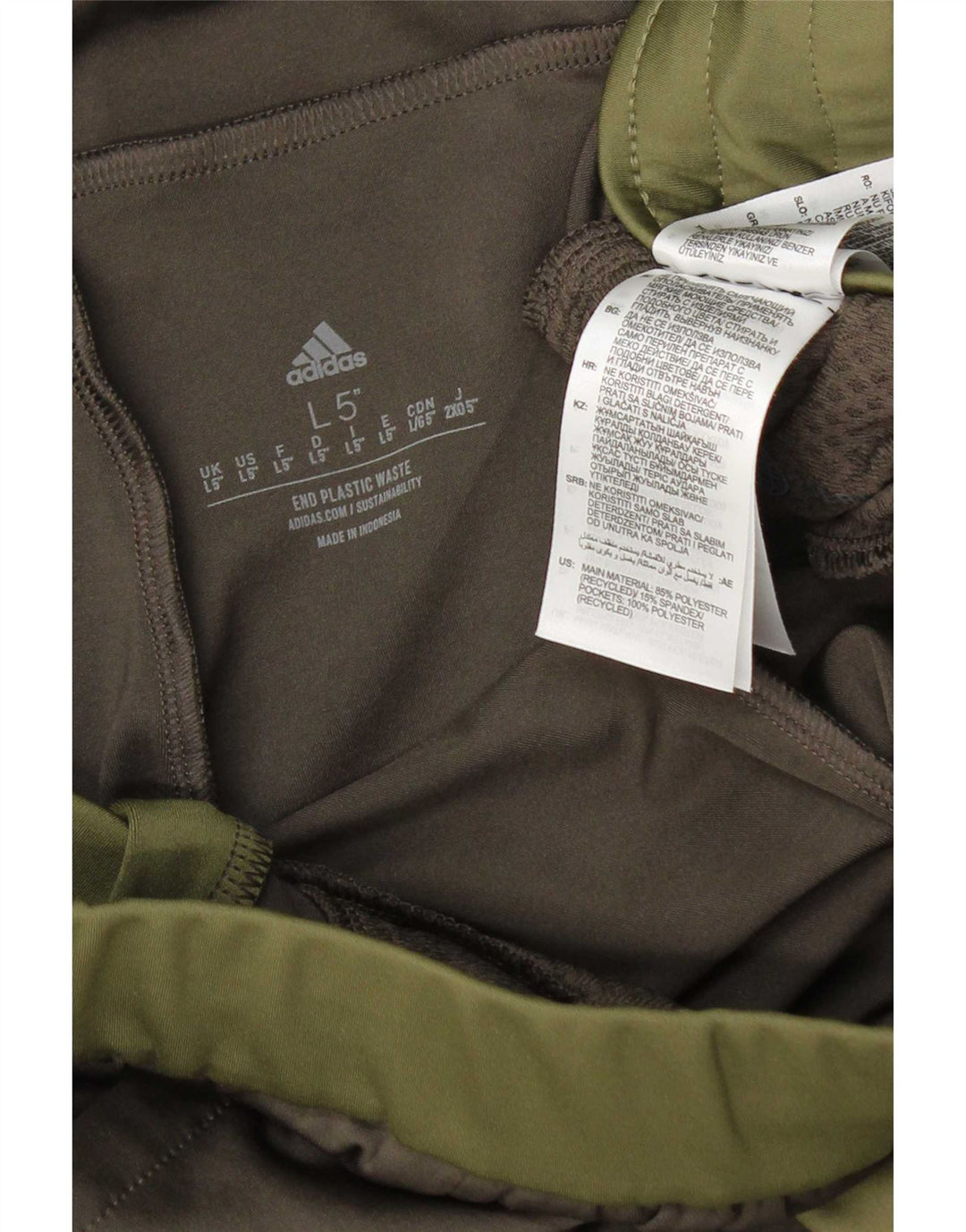 Shorts esportivos masculinos Adidas grande poliéster colorblock verde