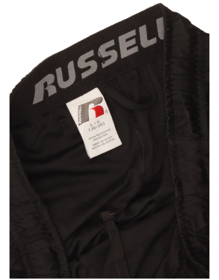 Russell Athletic Mens Sport Shorts Grande Poliéster Preto