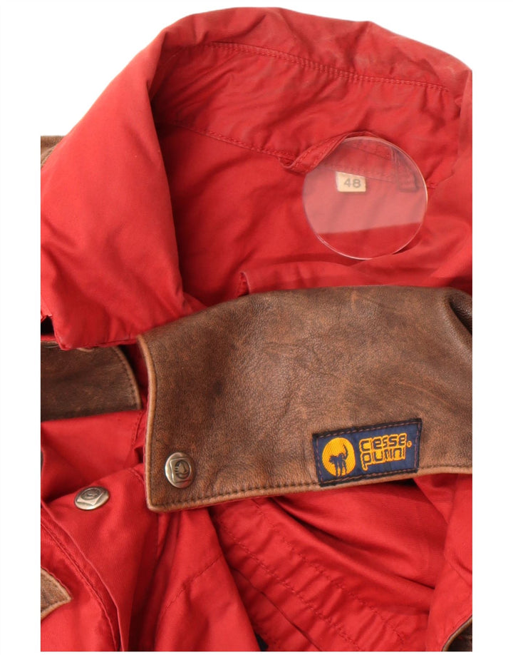 Jaqueta bomber masculina Ciesse Piumini IT 48 pequeno algodão vermelho