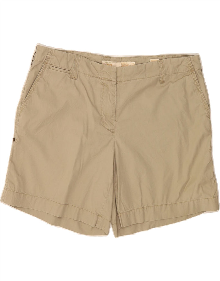 J. CREW Womens Classic Twill Chino Shorts US 8 W34  Beige Cotton Vintage J. Crew and Second-Hand J. Crew from Messina Hembry 