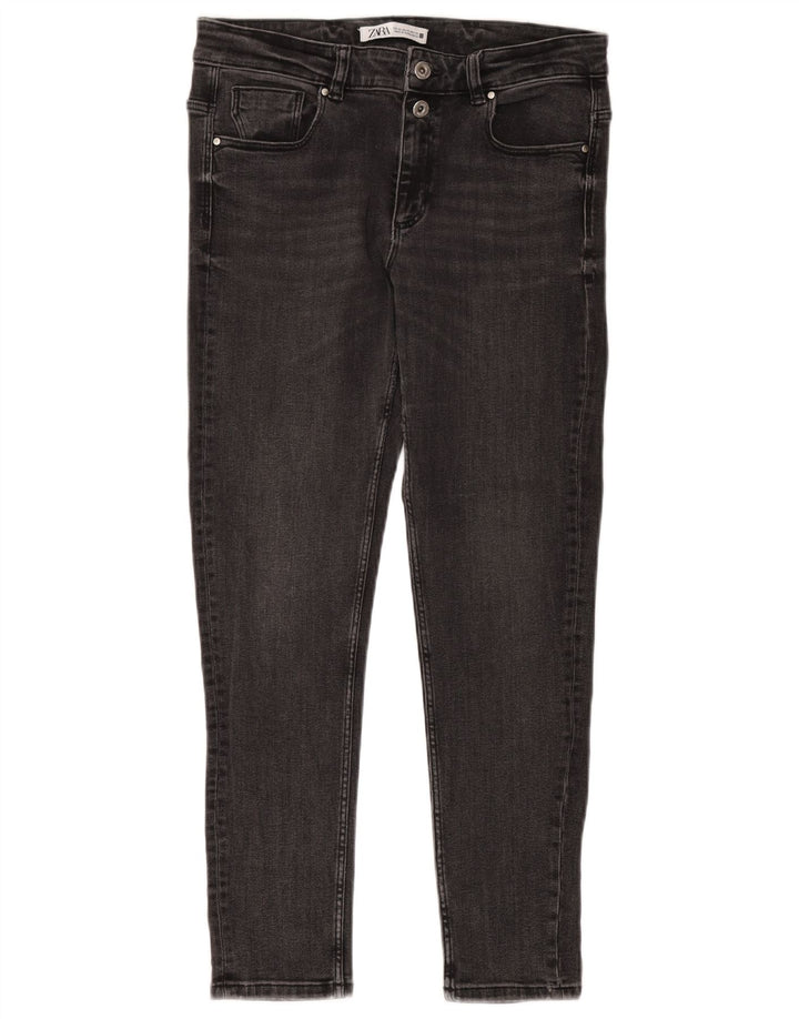 Zara Jeans Skinny Feminino EU 42 Grande W32 L27 Cinza