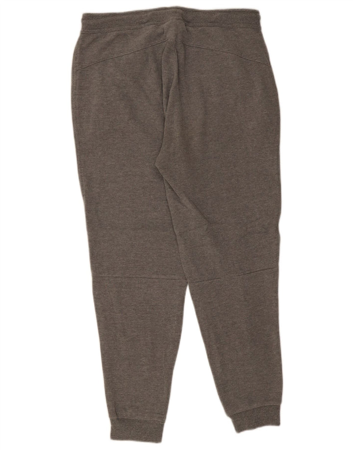 Calça esportiva masculina Dkny com estampa gráfica e algodão manchado cinza médio