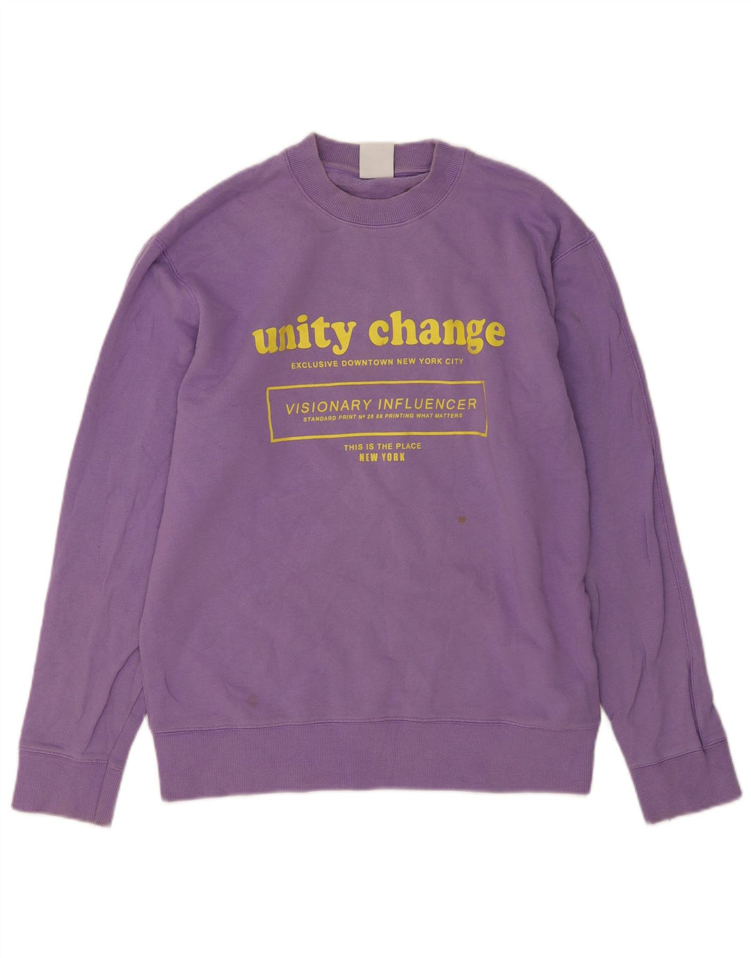 Zara moletom gráfico masculino jumper pequeno roxo algodão
