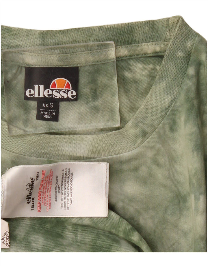 Camiseta masculina Ellesse top pequeno caqui tie dye algodão