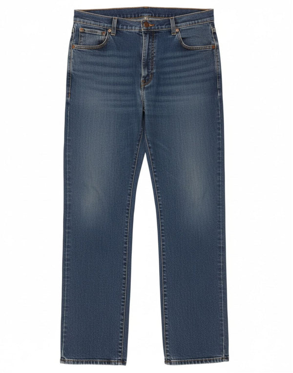 Wrangler Masculino Texas Straight Jeans W40 L34 Azul Algodão