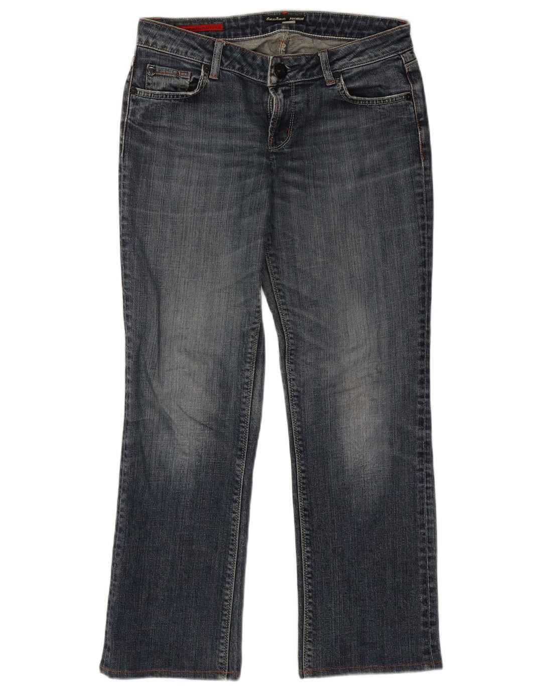 Calça jeans reta feminina GUESS W29 L27 azul