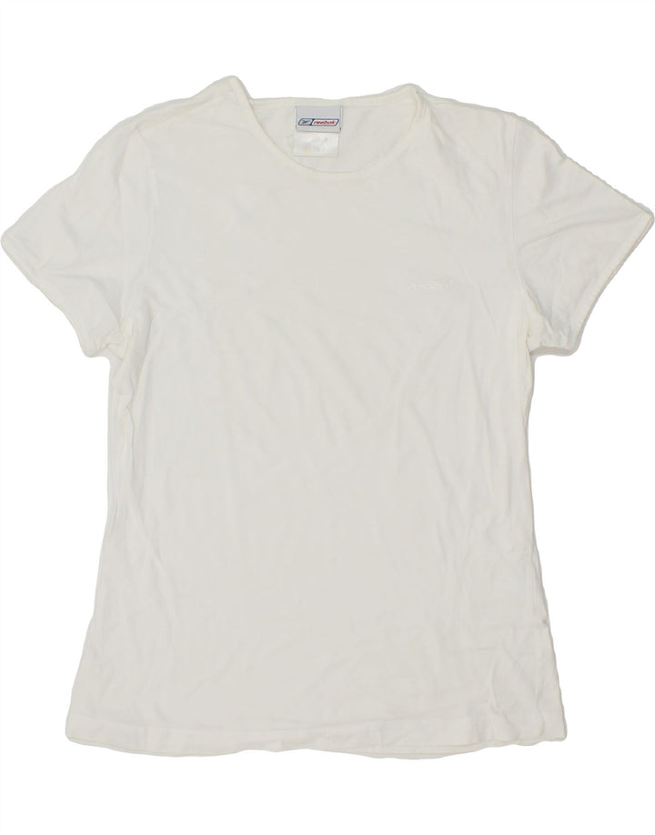 REEBOK Girls T-Shirt Top 13-14 Years White Cotton Vintage Reebok and Second-Hand Reebok from Messina Hembry 