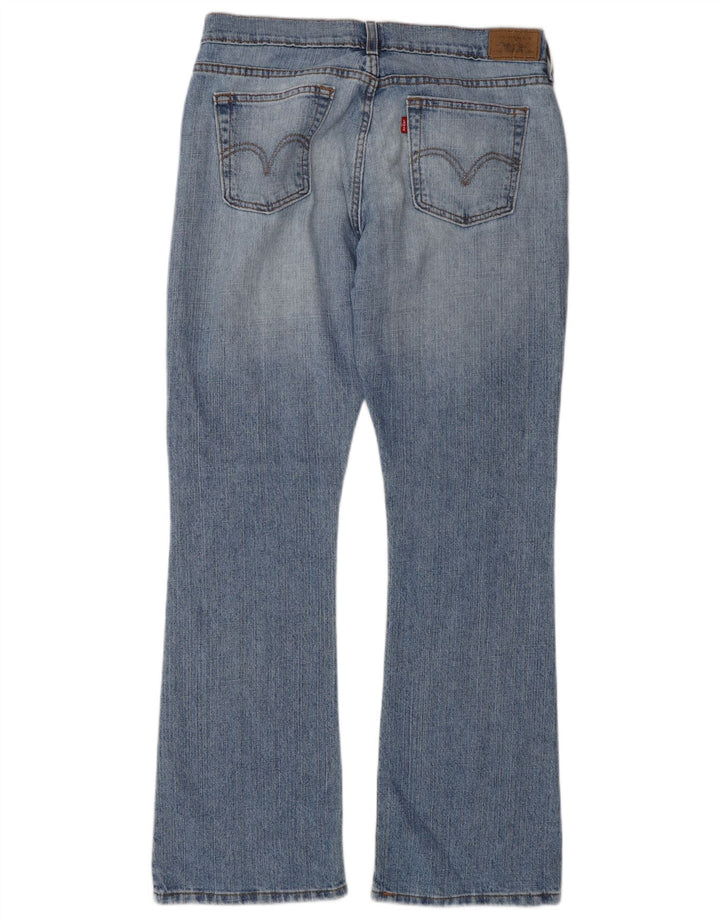 Calça jeans feminina Levi's 515 Bootcut US 8 médio W32 L31 azul algodão