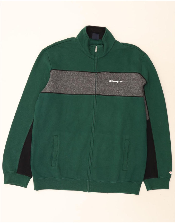Jaqueta masculina de agasalho Champion 3XL verde colorblock