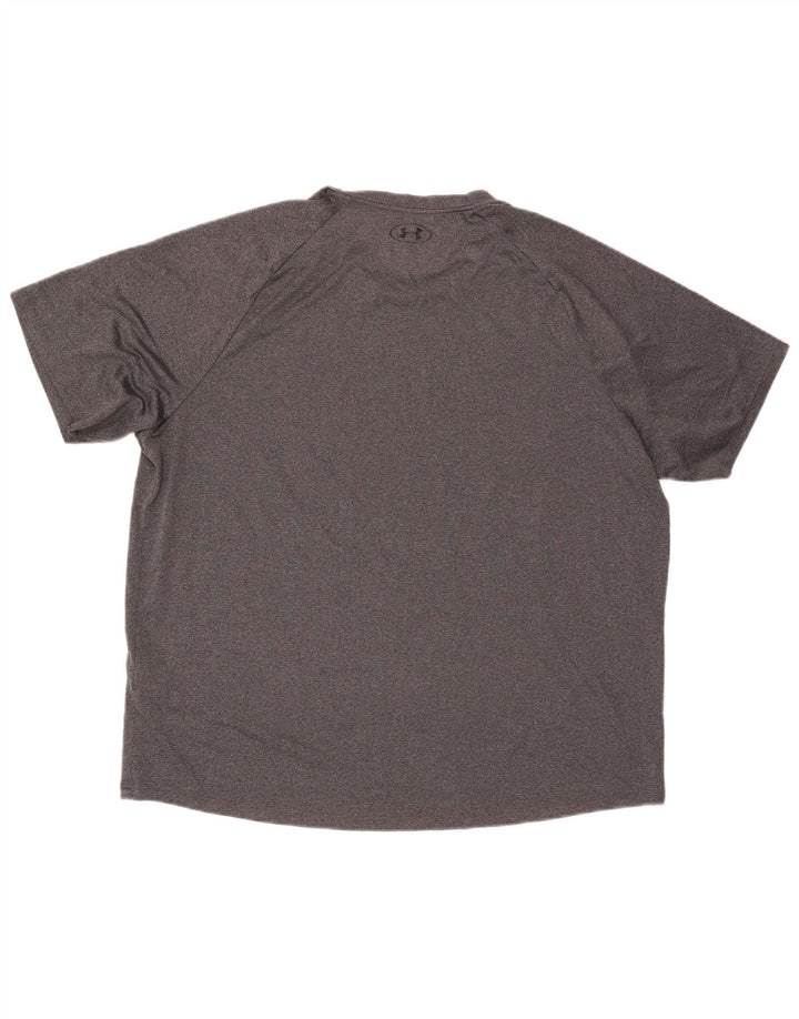 Camiseta masculina Under Armour Top 2XL poliéster cinza