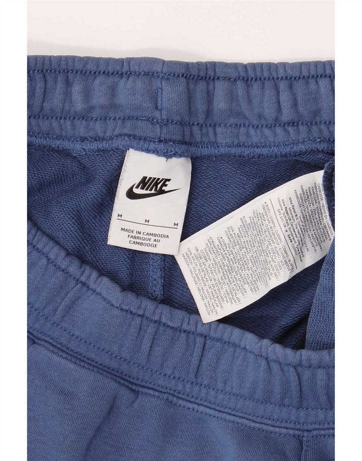 Shorts esportivos masculinos Nike médio azul colorblock algodão
