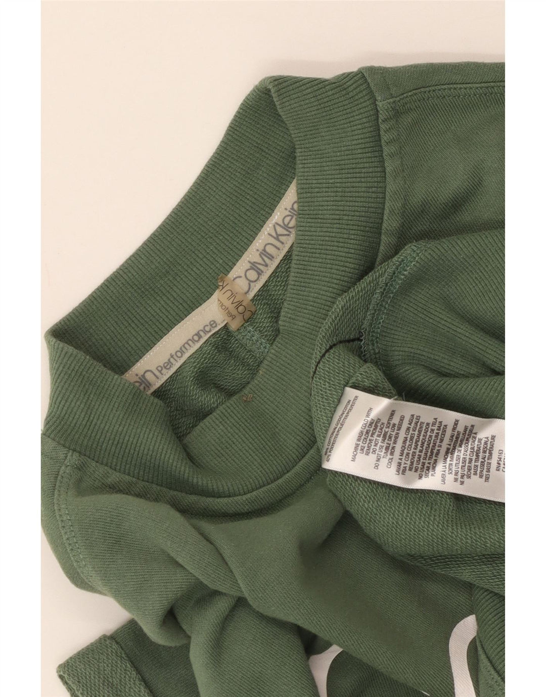 Calvin Klein moletom feminino oversized gráfico jumper Reino Unido 10 pequeno verde
