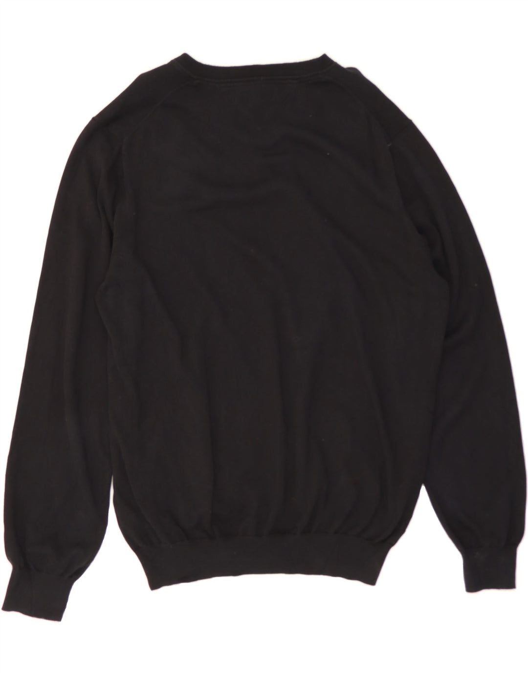 TOMMY HILFIGER Mens V-Neck Jumper Sweater 2XL Black Cotton Vintage Tommy Hilfiger and Second-Hand Tommy Hilfiger from Messina Hembry 