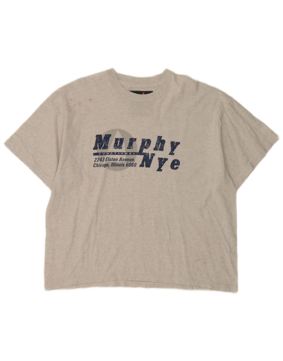 Camiseta gráfica masculina Murphy & Nye Top XL algodão cinza