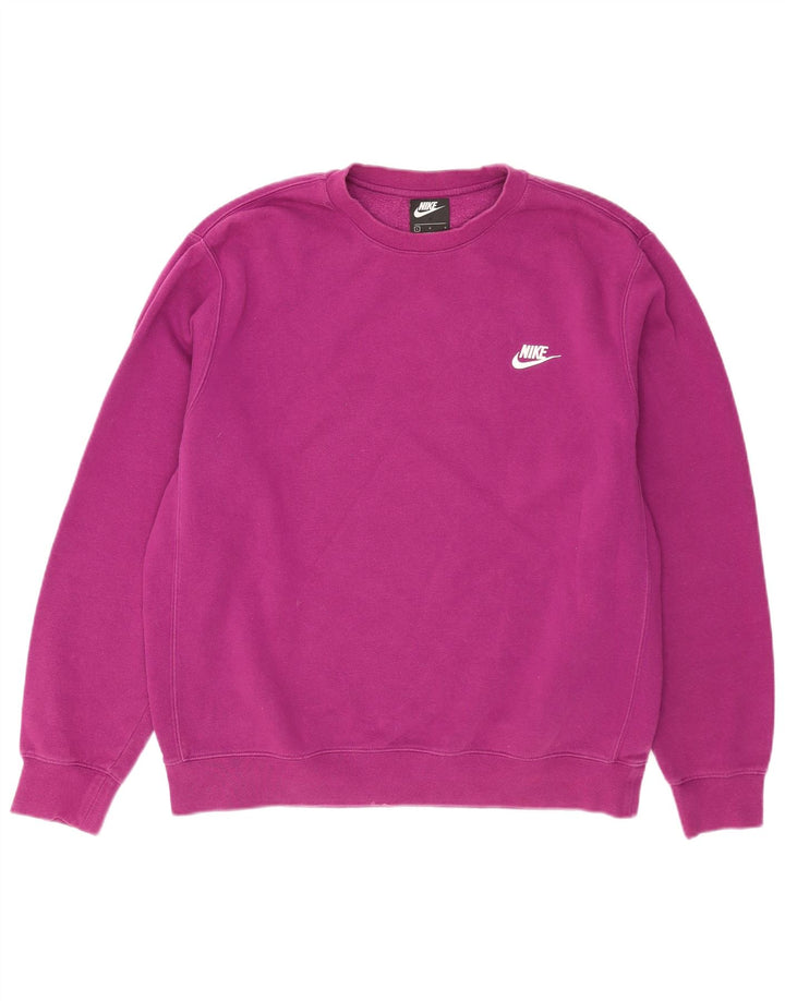 Nike moletom masculino jumper grande algodão rosa