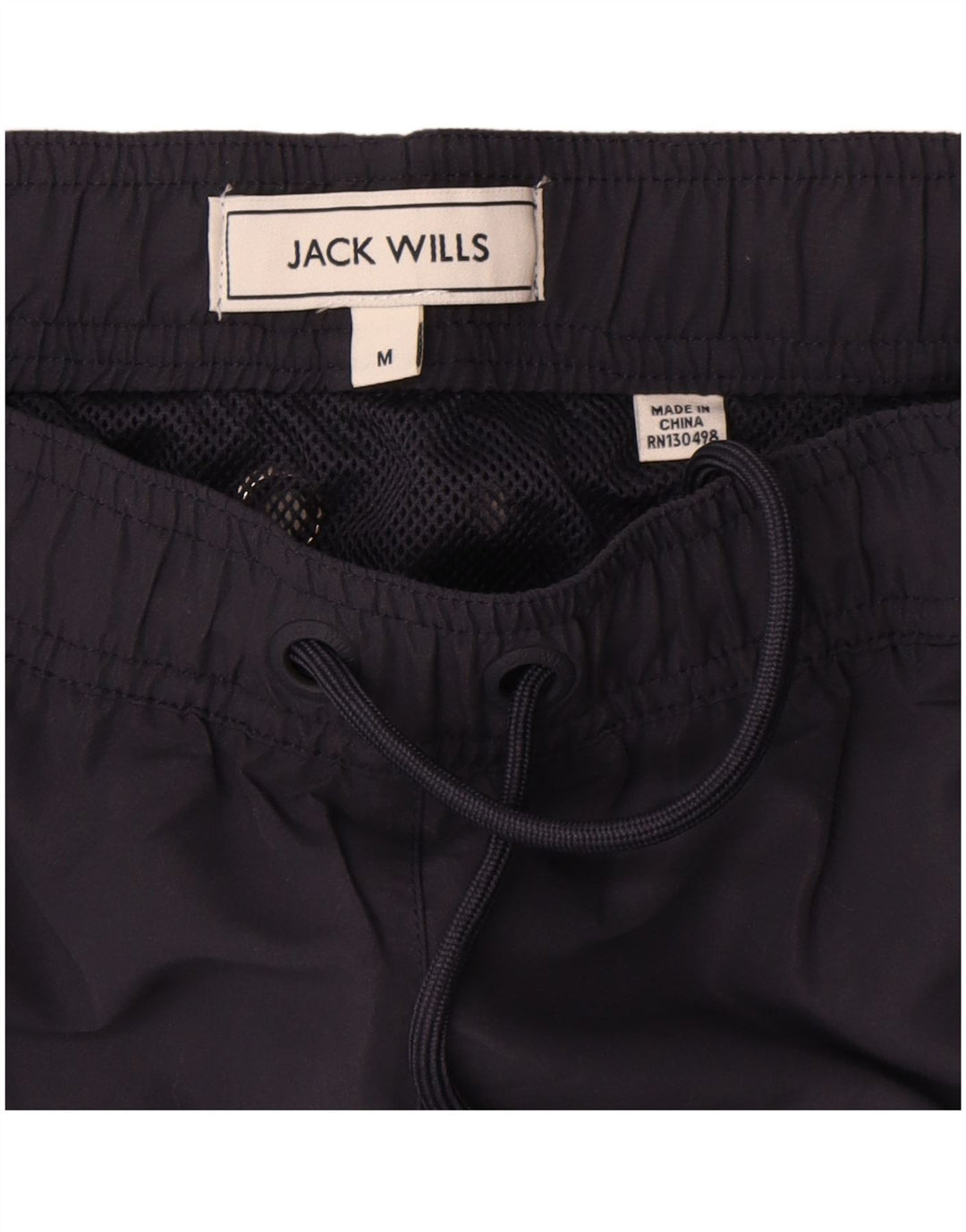 Shorts de natação masculino Jack Wills regular médio azul marinho poliéster
