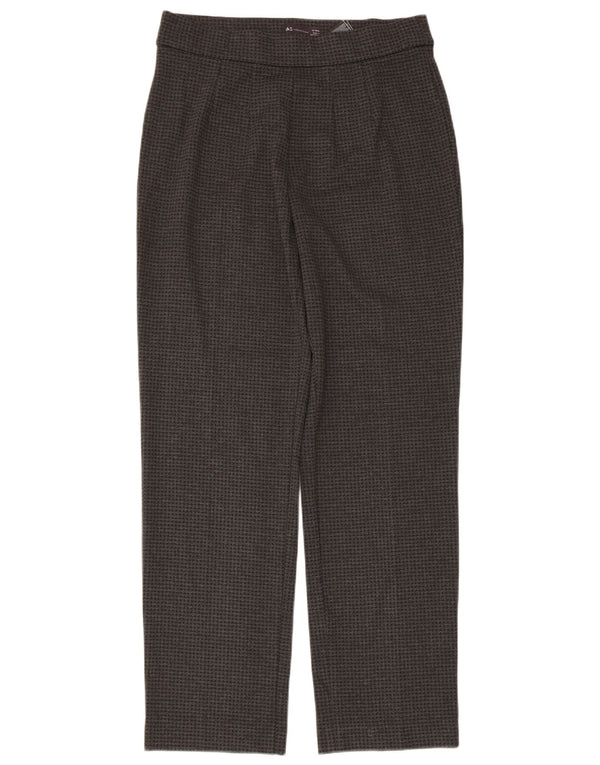 Calça casual feminina Marks & Spencer Reino Unido 12 médio W30 L29 cinza