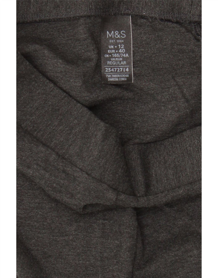 Leggings femininas Marks & Spencer Reino Unido 12 Viscose cinza médio