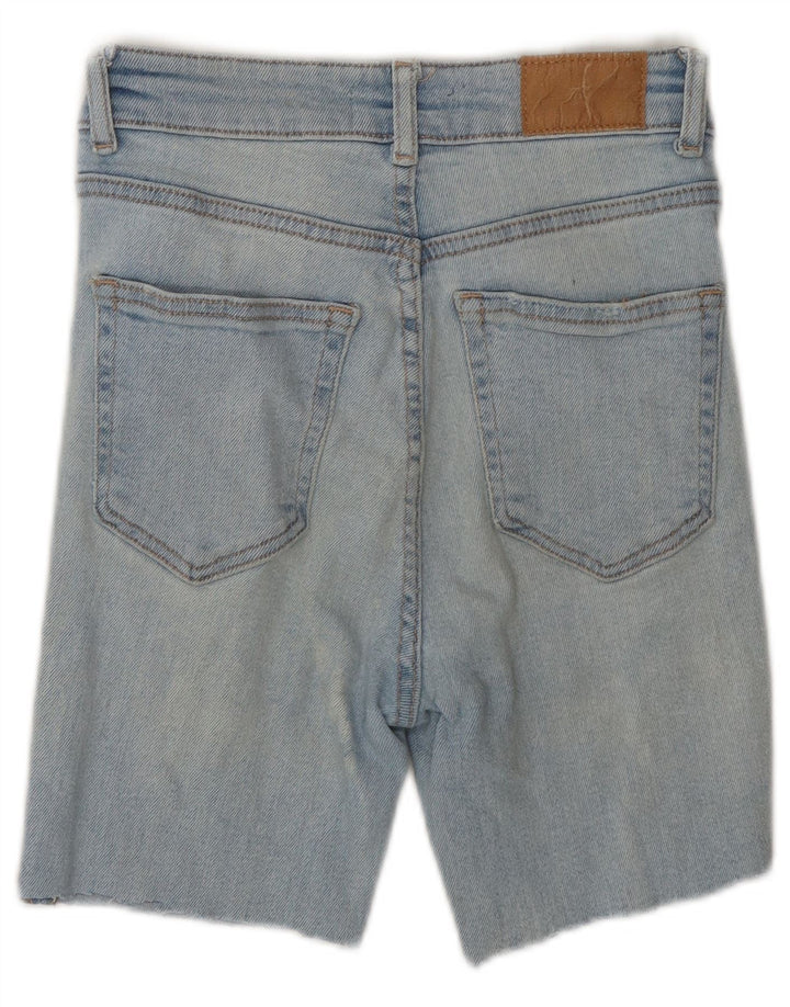 Shorts jeans feminino Zara EU 36 XS W26 azul
