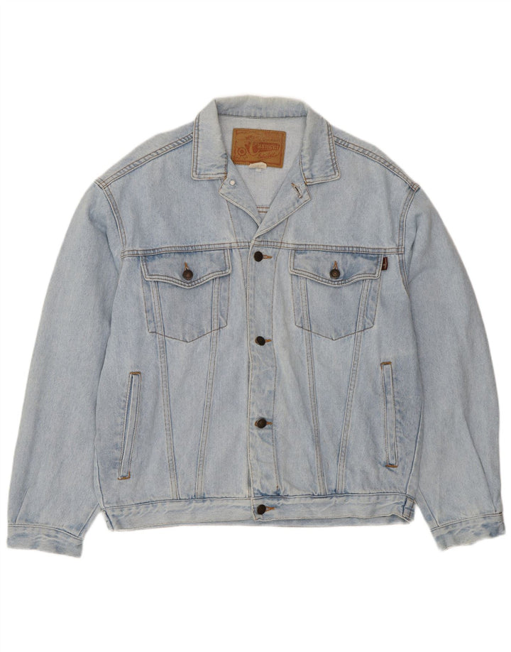 Jaqueta jeans masculina Casucci UK 40 grande algodão azul