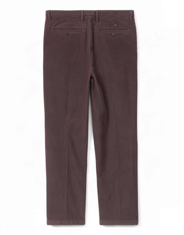 Calça chino reta masculina Marlboro Classics W36 L34 algodão cinza