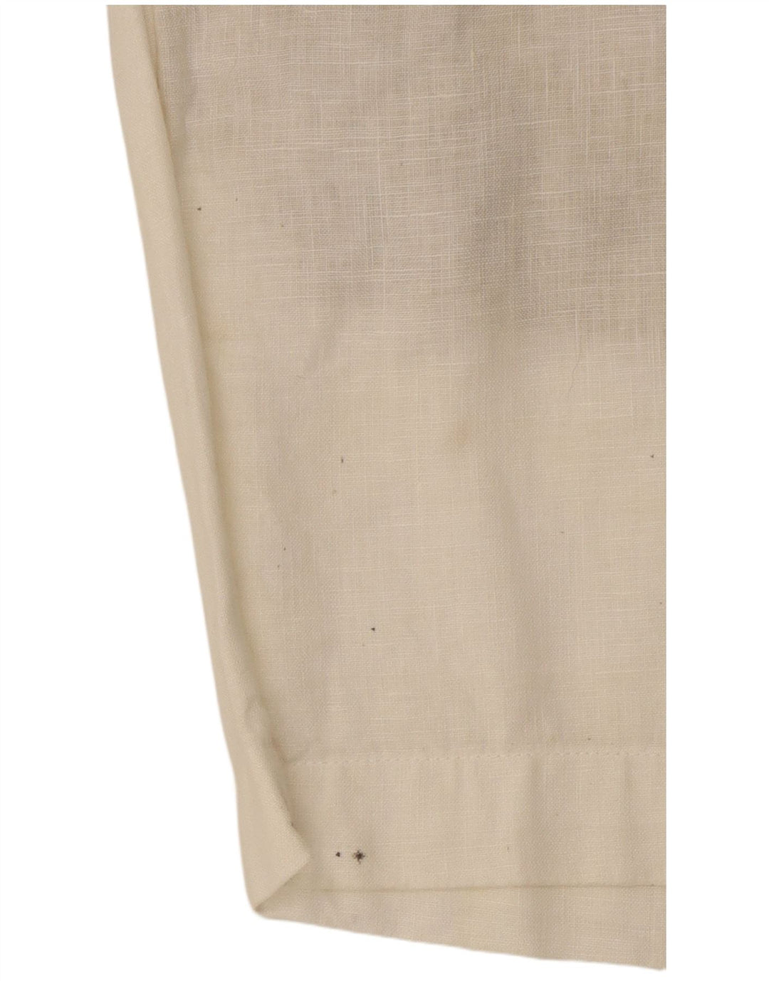 Zara Womens Chino Shorts Pequeno W30 Linho Branco