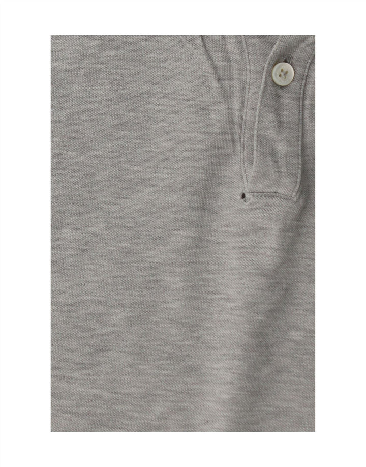 Camisa polo masculina de ajuste regular HUGO BOSS XL algodão cinza
