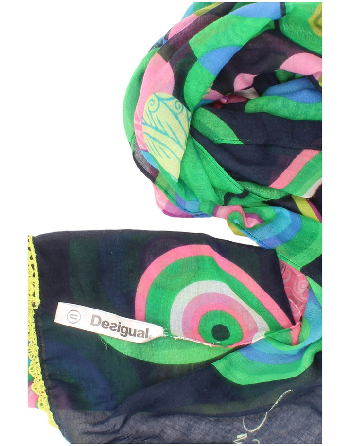 Desigual Lenço retangular feminino tamanho único boêmio multicolorido