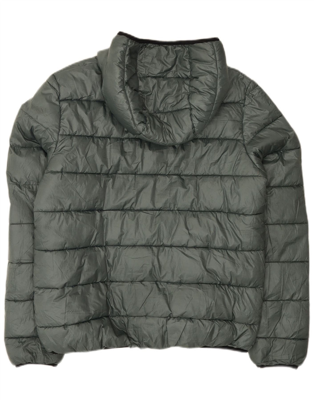 Jaqueta feminina acolchoada com capuz Champion UK 20 2XL poliéster verde