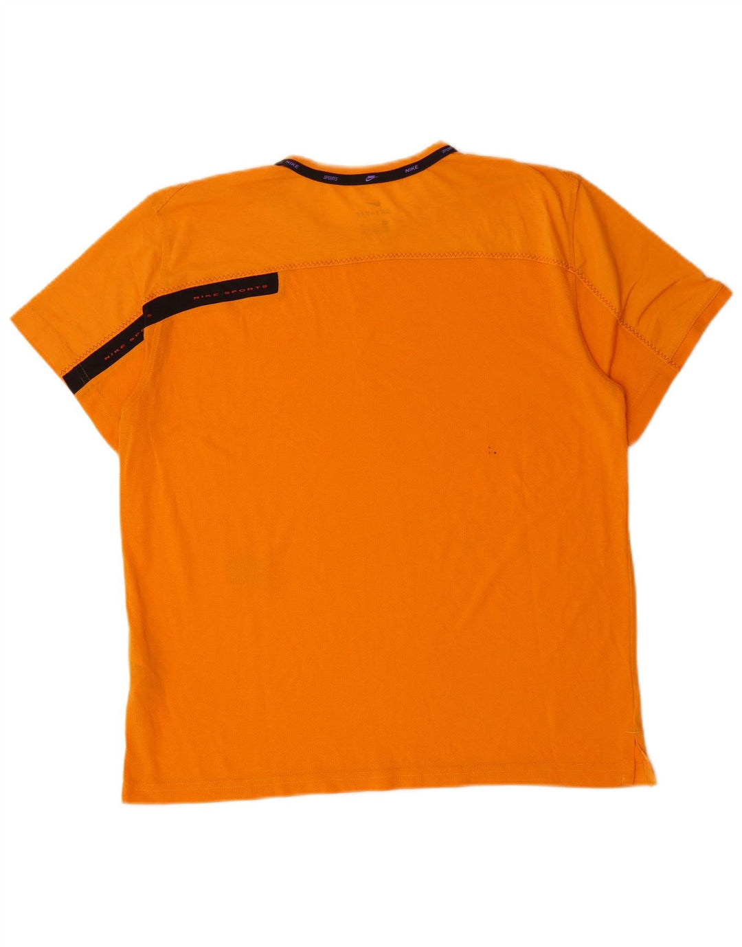 Camiseta masculina NIKE Dri Fit Top médio laranja algodão