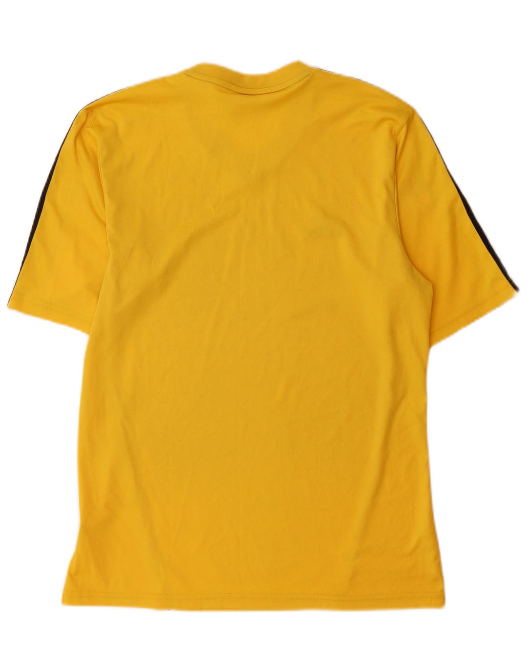Adidas Mens Climalite Camiseta Top Médio Amarelo Colorblock