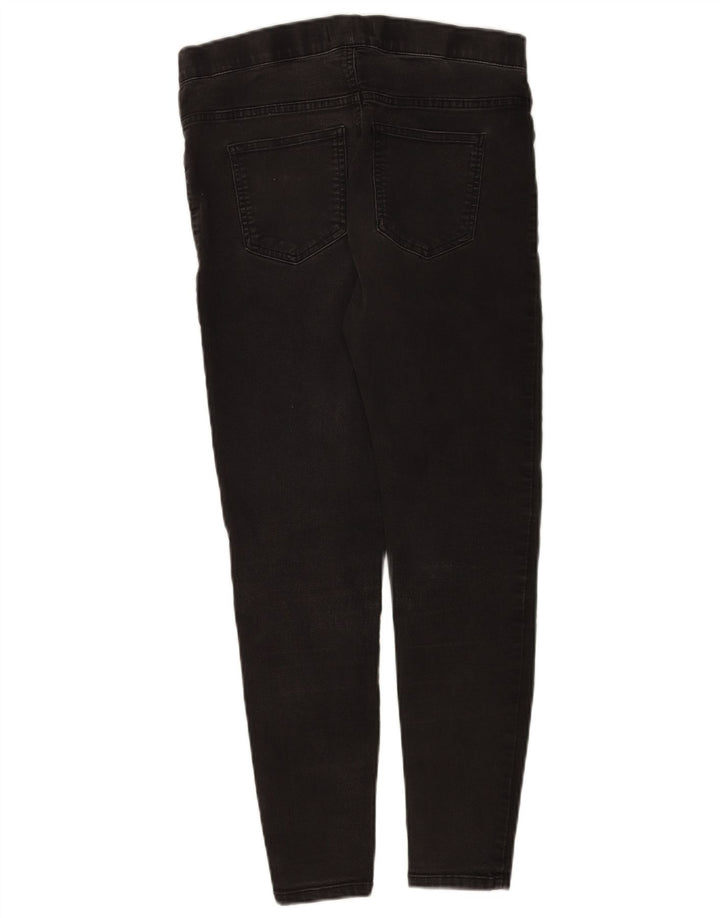 Calça jeans feminina Marks & Spencer UK 12 médio W30 L35 algodão preto