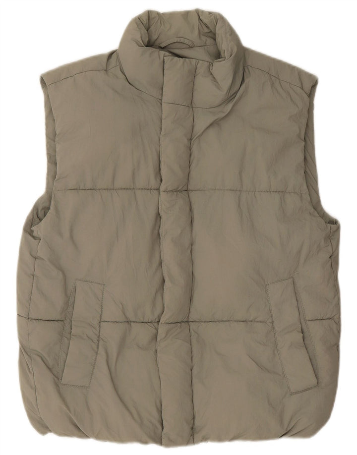 Zara Boys Colete acolchoado 13-14 anos cáqui nylon