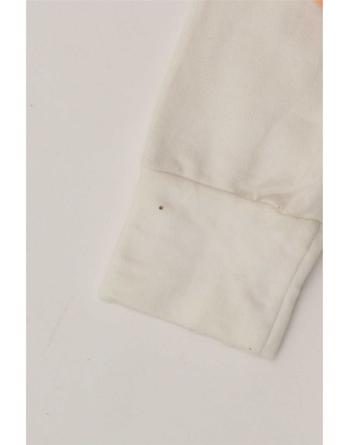 Lee Womens Tracksuit Top Jacket UK 10 Pequeno Algodão Branco