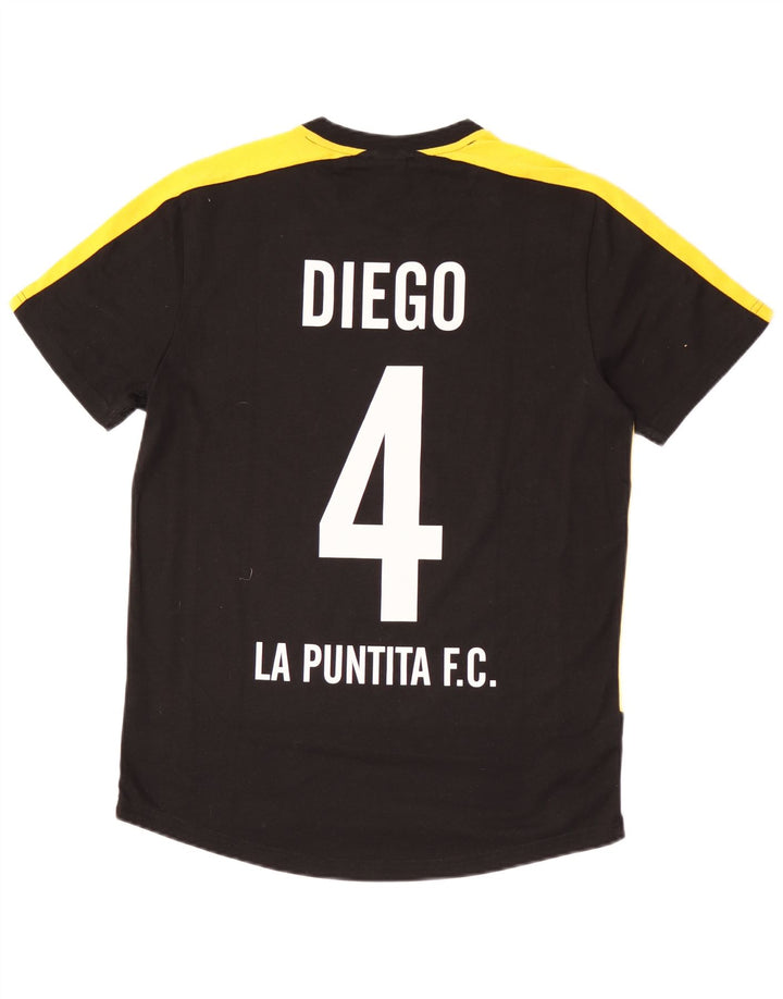Camiseta masculina Puma Graphic Top médio preto colorblock poliéster