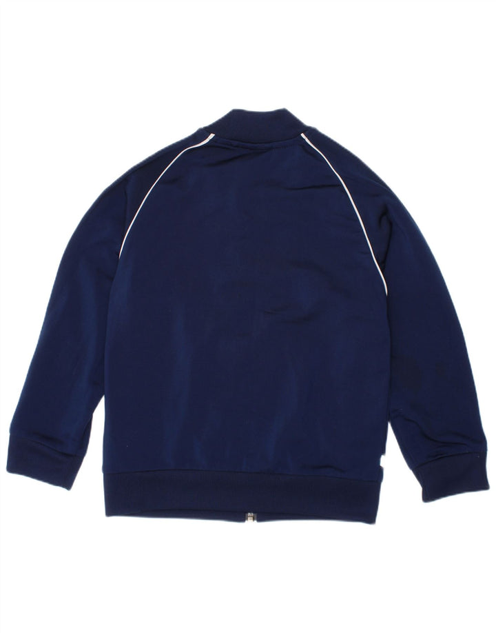Casaco de treino Adidas Boys 4-5 anos azul marinho poliéster