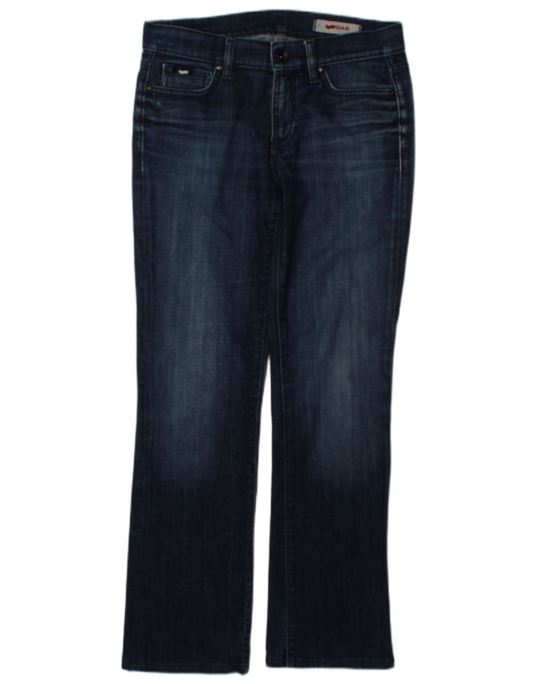 Gas Womens Bootcut Jeans W28 L29 Azul Marinho Algodão