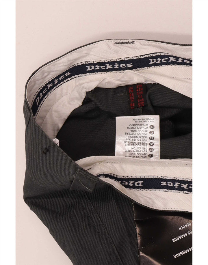 Calças Dickies Mens Straight Chino W38 L32 Cinza Poliéster