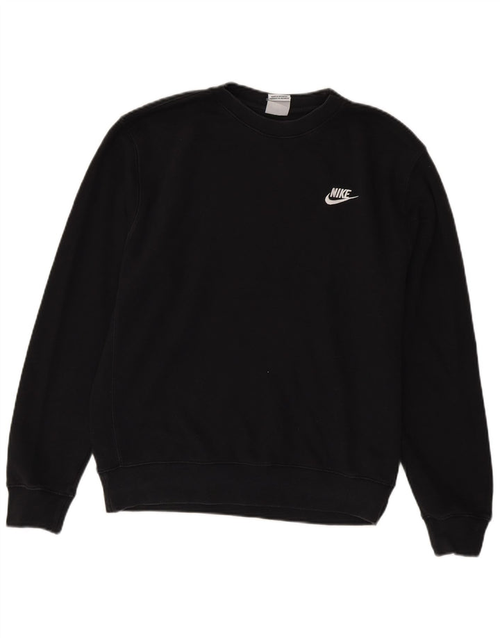 Nike moletom masculino jumper pequeno algodão preto