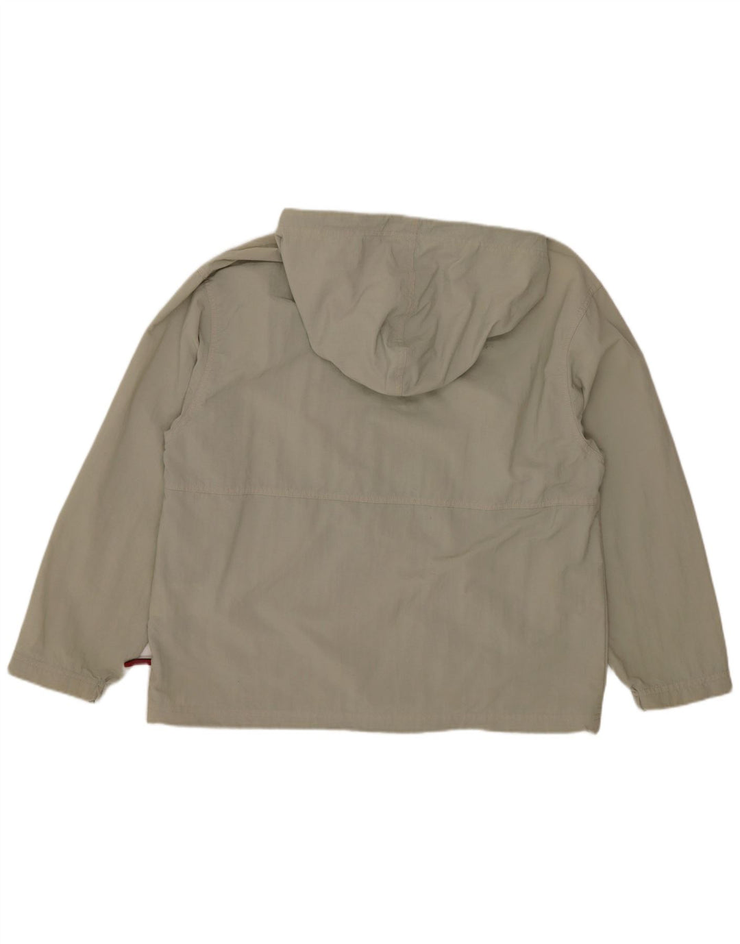 Jaqueta de chuva com capuz feminino Reebok UK 12 médio bege nylon