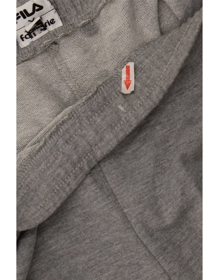 Fila Mens Graphic Sport Shorts Grande Algodão Cinza