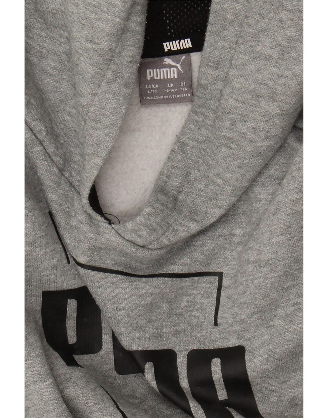 Jumper com capuz gráfico PUMA Boys 13-14 anos cinza