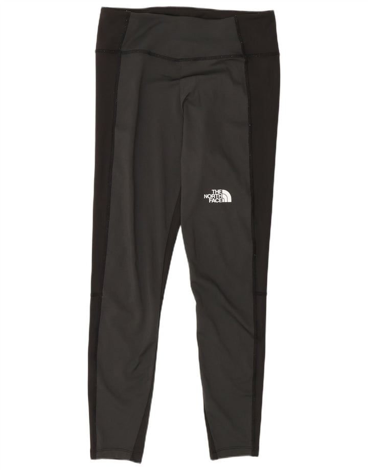 Leggings femininas The North Face UK 12 poliéster colorblock cinza médio
