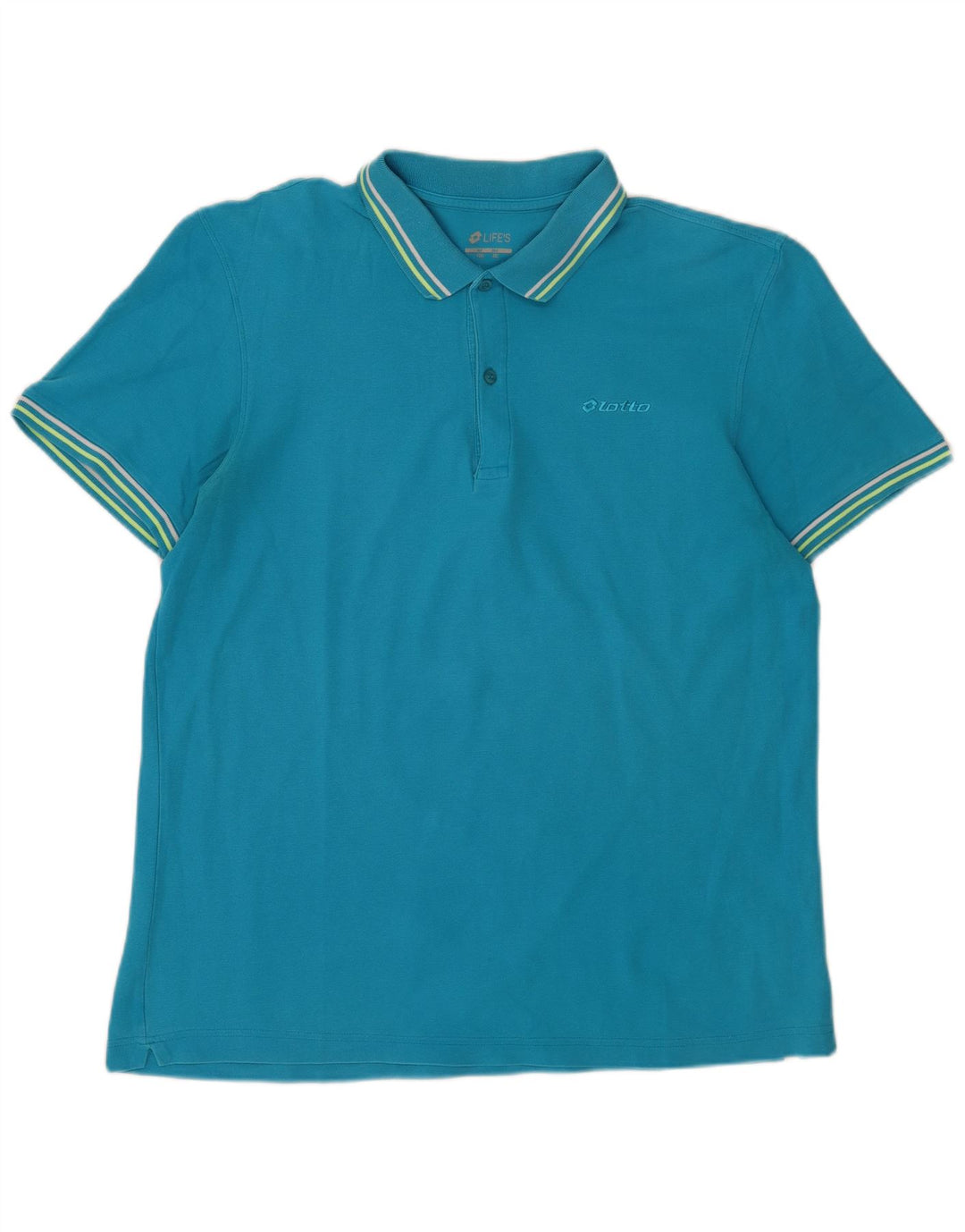 Camisa polo masculina Lotto 3XL algodão azul