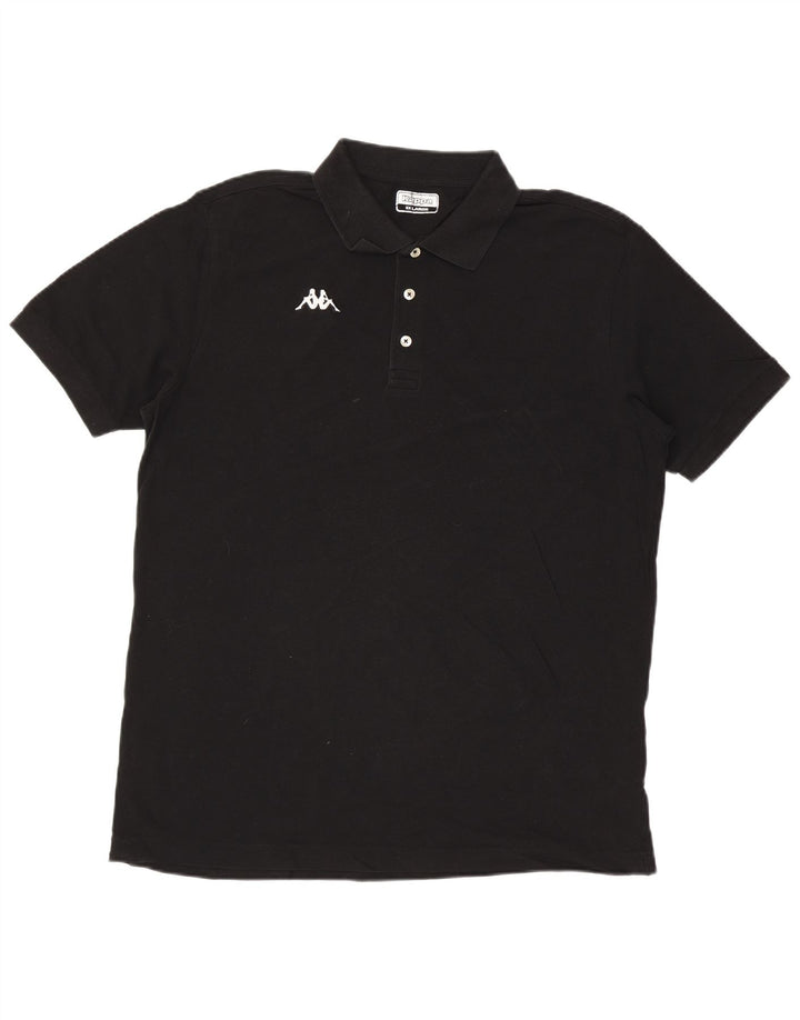 Camisa polo masculina KAPPA 2XL algodão preto