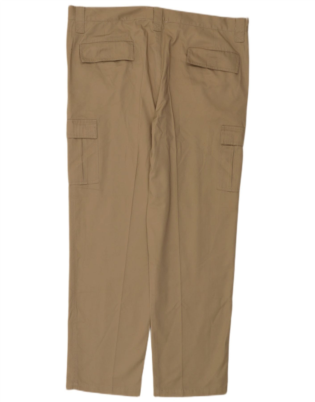 Calça cargo masculina VINTAGE reta W42 L31 poliéster bege