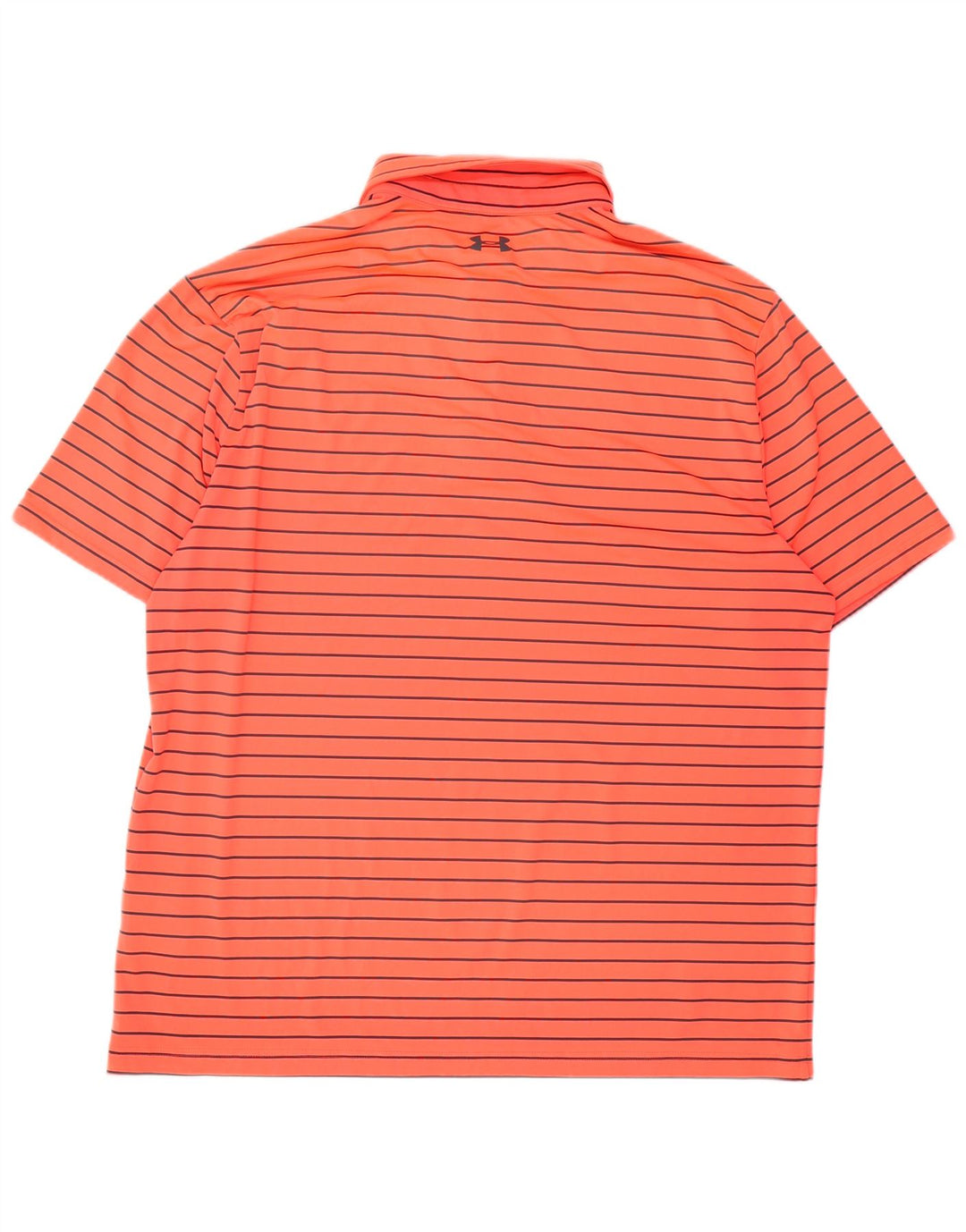 Camisa polo masculina Under Armour XL laranja listrada de poliéster