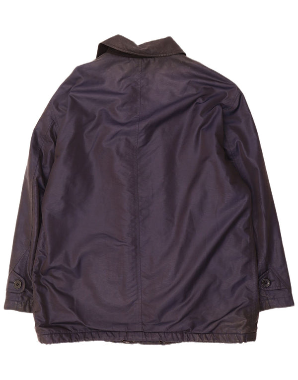 Jaqueta corta-vento masculina Hugo Boss IT 54 2XL azul marinho nylon