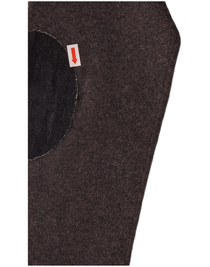 Suéter cardigã masculino GANT 13-14 anos XL lã de cordeiro cinza