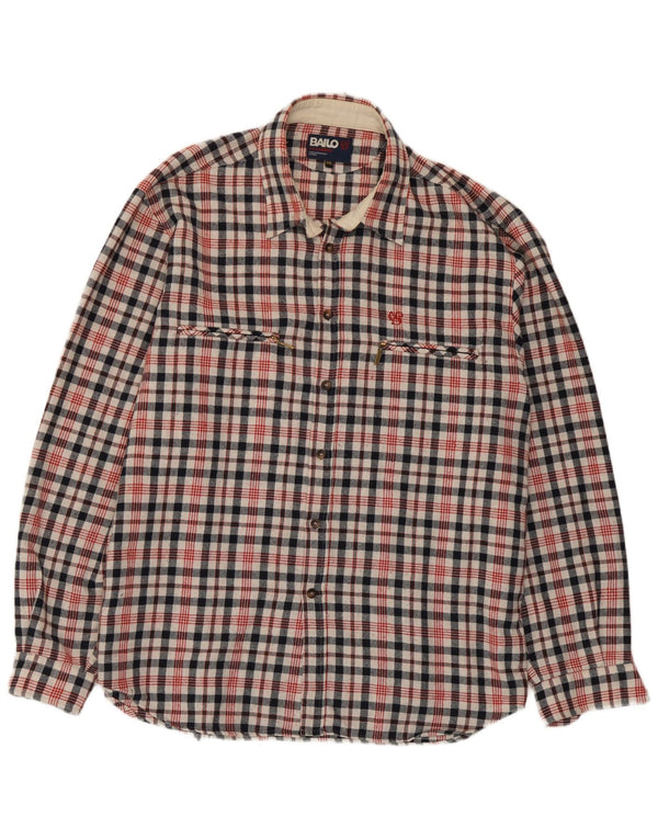 Camisa masculina de flanela Bailo 2XL xadrez multicolorida